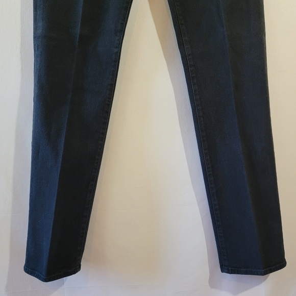 7FAM x EVAN YURMAN ROXANNE Jeans Sz 29 Black Mid Rise Skinny Goth Wimshygoth USA - Picture 4 of 12